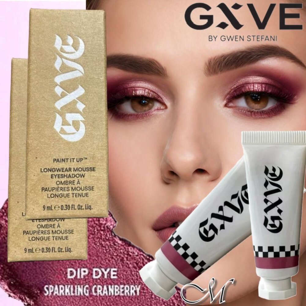 GXVE Paint It Up Longwear Mousse Eyeshadow*~Dip Dye NIB - 2 x 0.3 oz Tubes